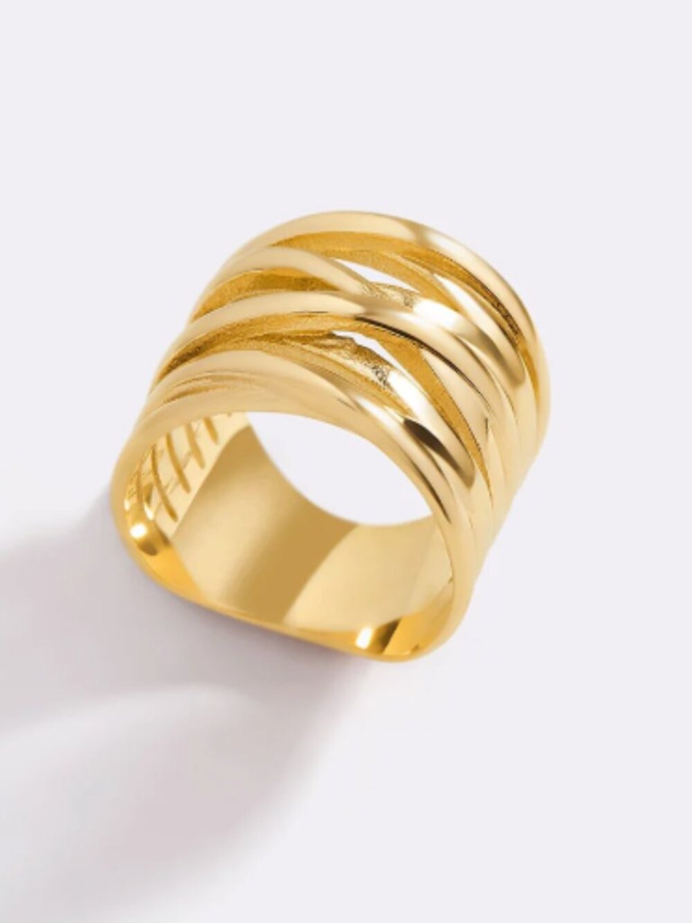 Mint&Lily Statement Wire Ring - Picture 2 of 2